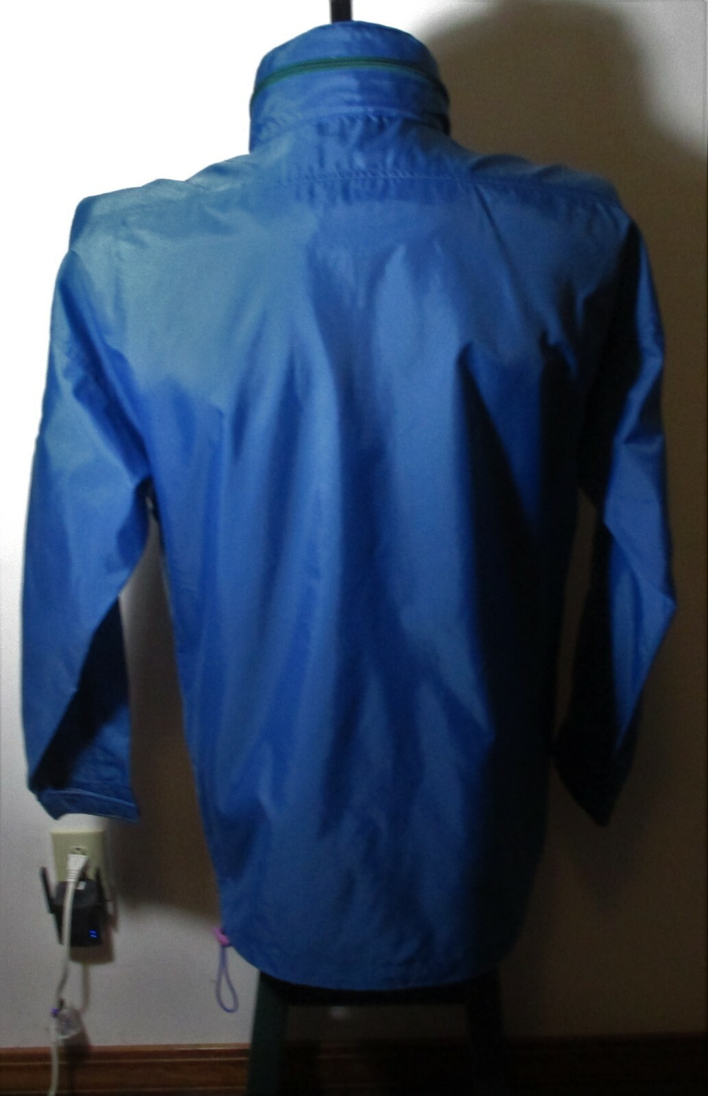 EMS EASTERN MOUNTAIN Sports Blue 1/2 Zip Windbreaker Jacket Size M