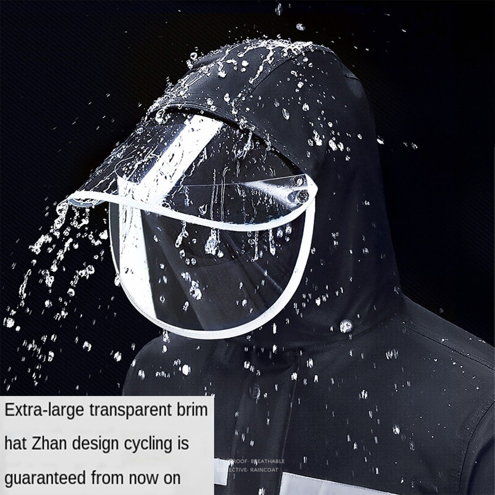 Mens Women Rain Suit Jackets Pant Gear Raincoat Waterproof motorcycle US