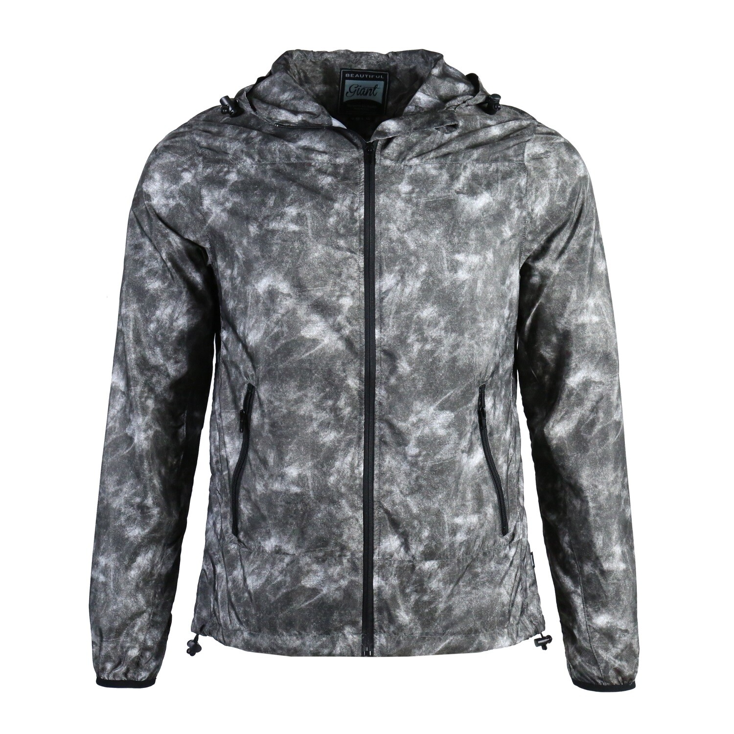 Mens Lightweight Breathable Water Resistant Hooded Rain Jacket Outdoors&Commutes