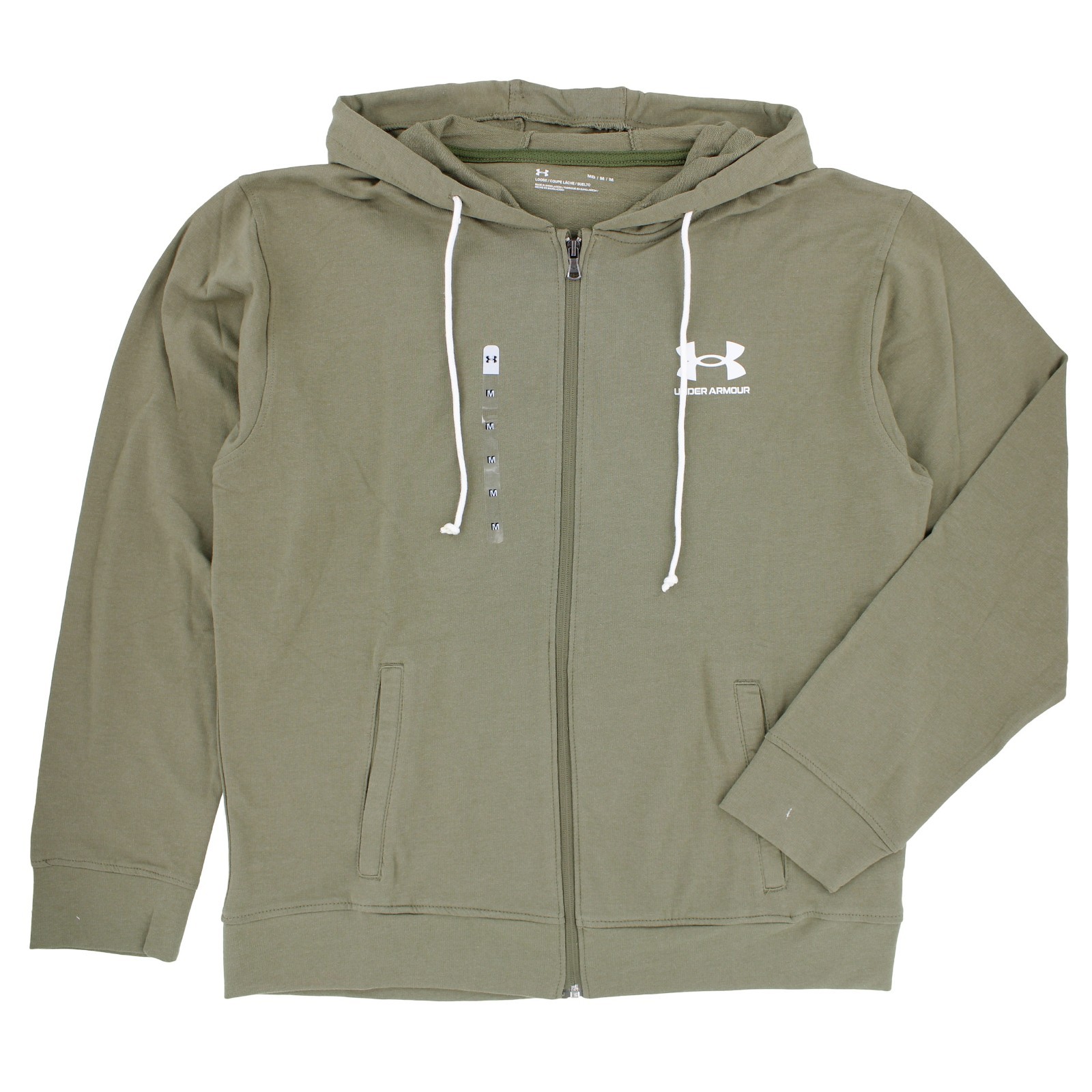 Under Armour Rival Terry Zip Up Hoodie, Men’s Long Sleeve Jacket with Pockets