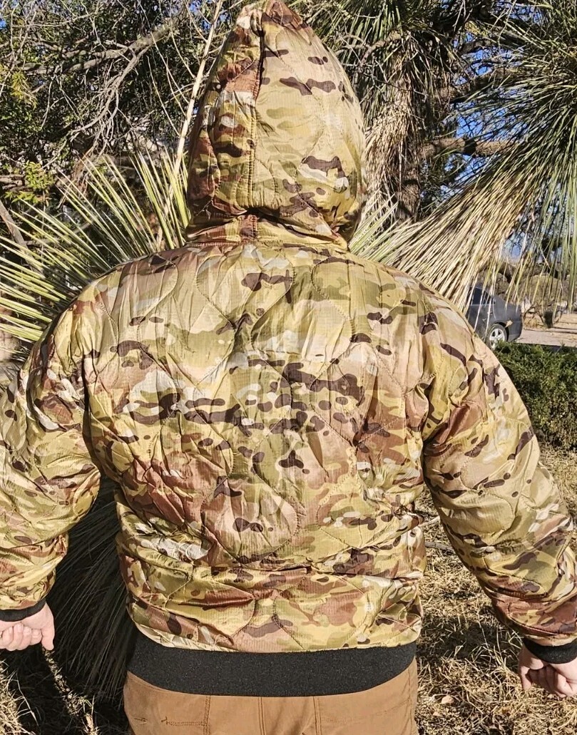 Woobie Hoodie Multicam camo full zip Parka Military Blanket Jacket USGI Tactical