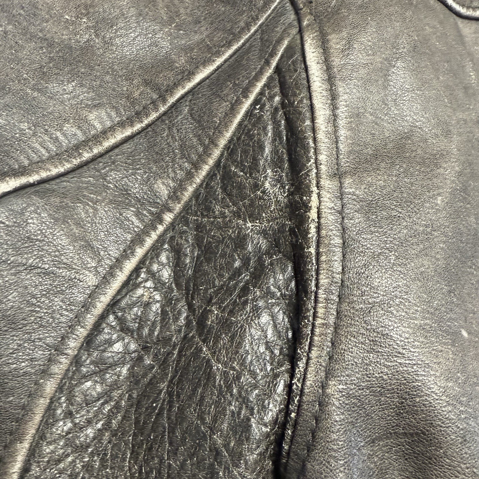 Vintage Aeropostale Jacket Men 40 Brown Leather Flight Compagnie Aviator Bomber