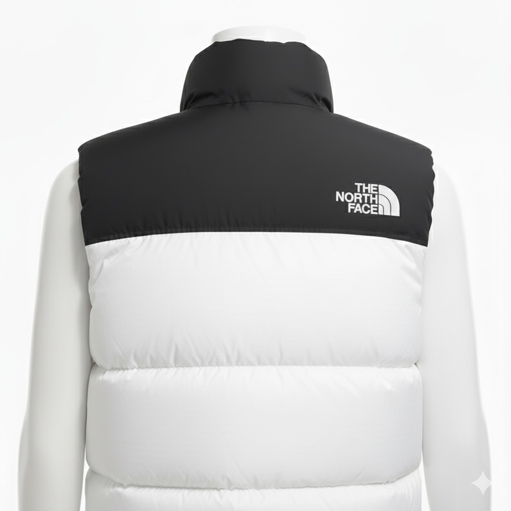 Black-White 1996 Retro Down Sleeveless puffer Jacket XS/3XL SIZE