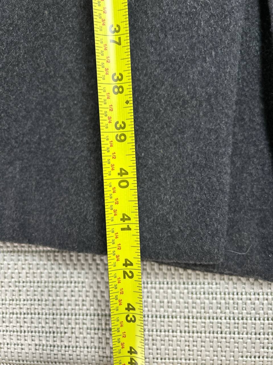 John Weitz Overcoat Mens 44 Black Cashmere Notch Lapel Single Vent Casual Winter