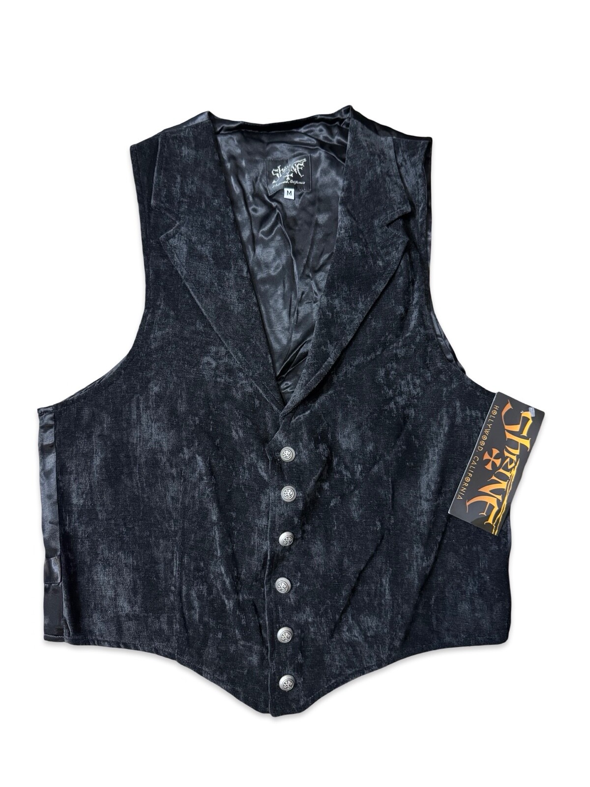 SHRINE Gothic Aristocrat Vampire Vest Jacket Victorian Velvet Pirat Steampunk