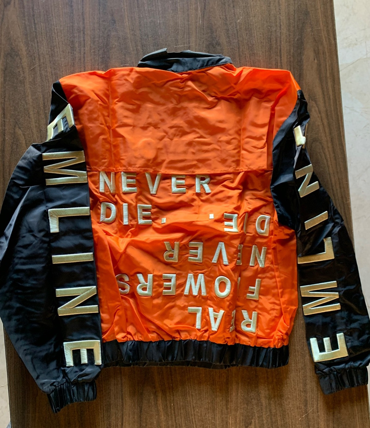 EMLINE Real Flowers Never Die Windbreaker. Multiple Sizes and Colors. Brand New.