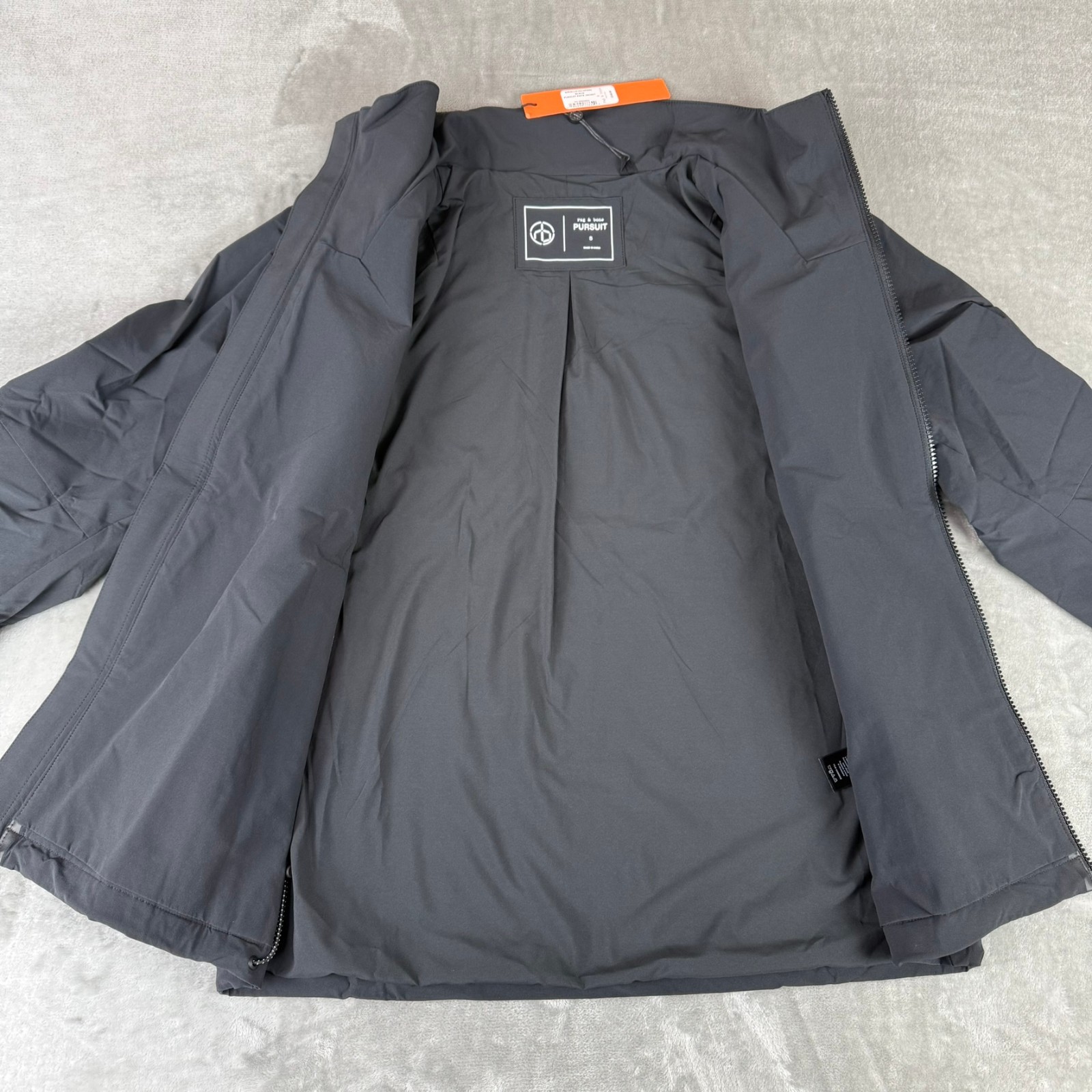 Rag & Bone Pursuit Pace Jacket Mens Small Black Stretch Nylon Spandex $548 NWT