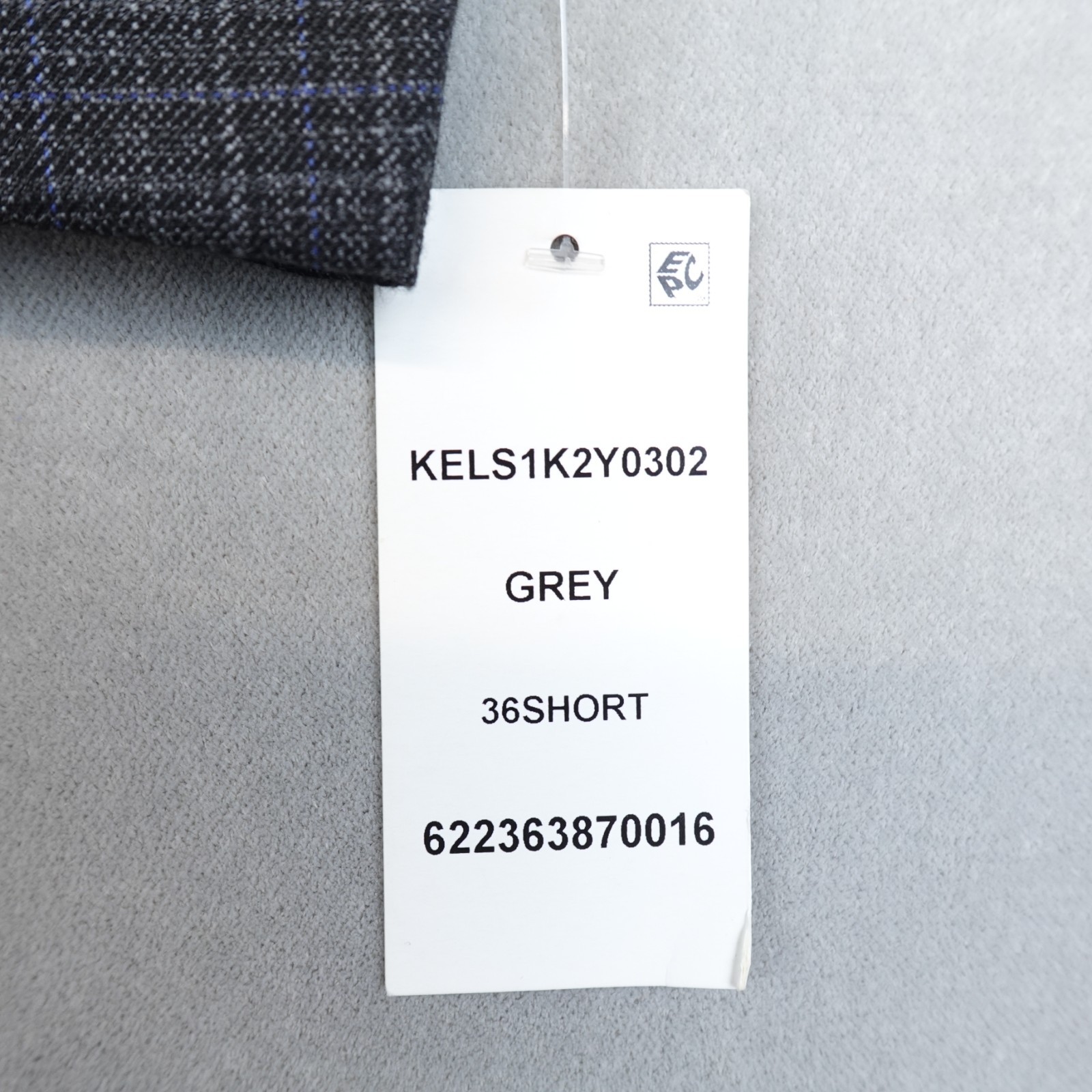 NWT MICHAEL KORS Blazer Mens Plaid Two-button Sport Jacket 36S Gray