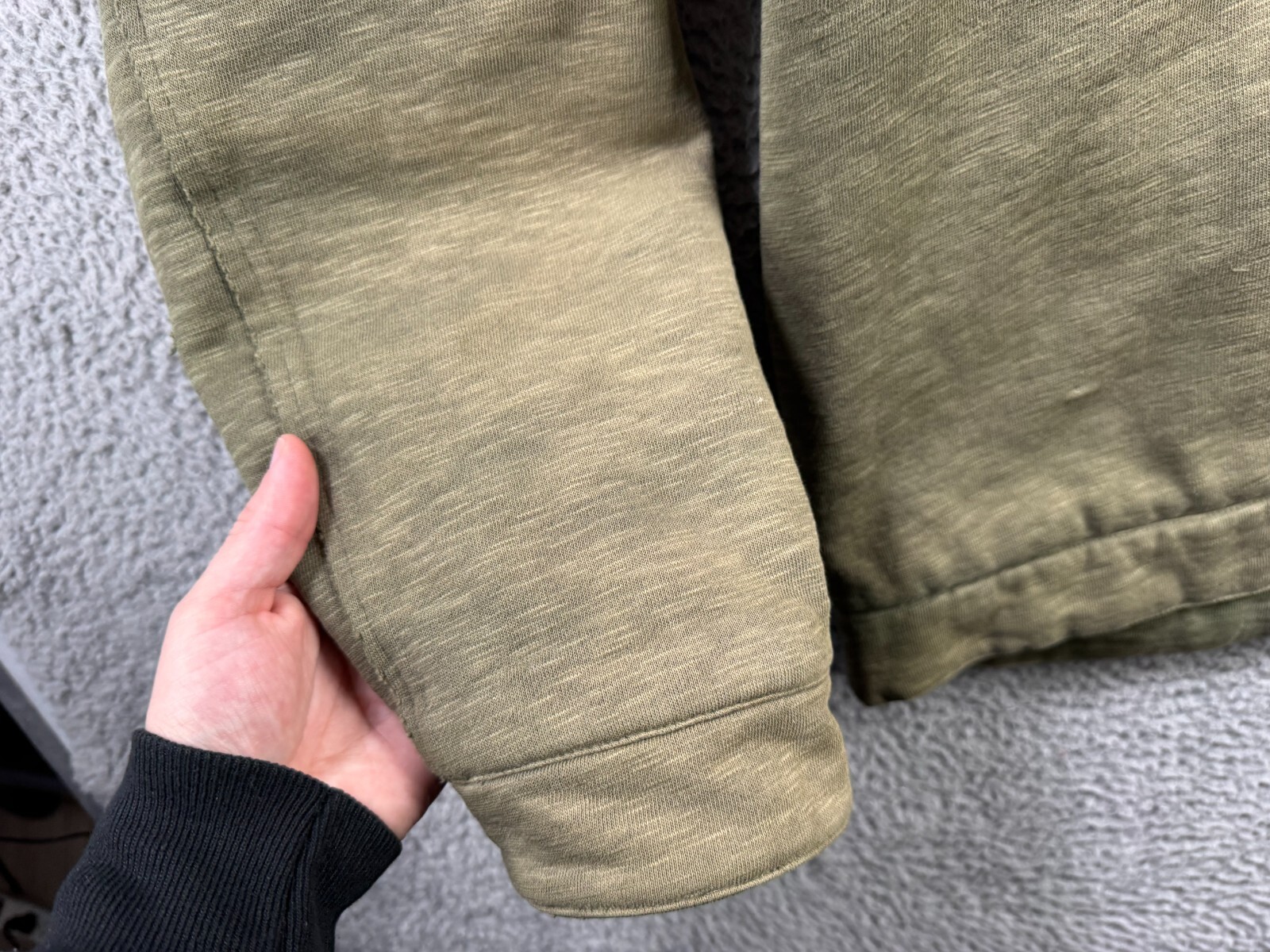 Vintage No Fear Jacket Mens 2XL Green Full Zip Fleece Sweat Y2K Collared