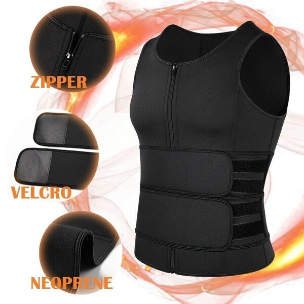 Gynecomastia Compress Tank Top Men Slimming Body Shaper Vest Athletic Sweat Vest