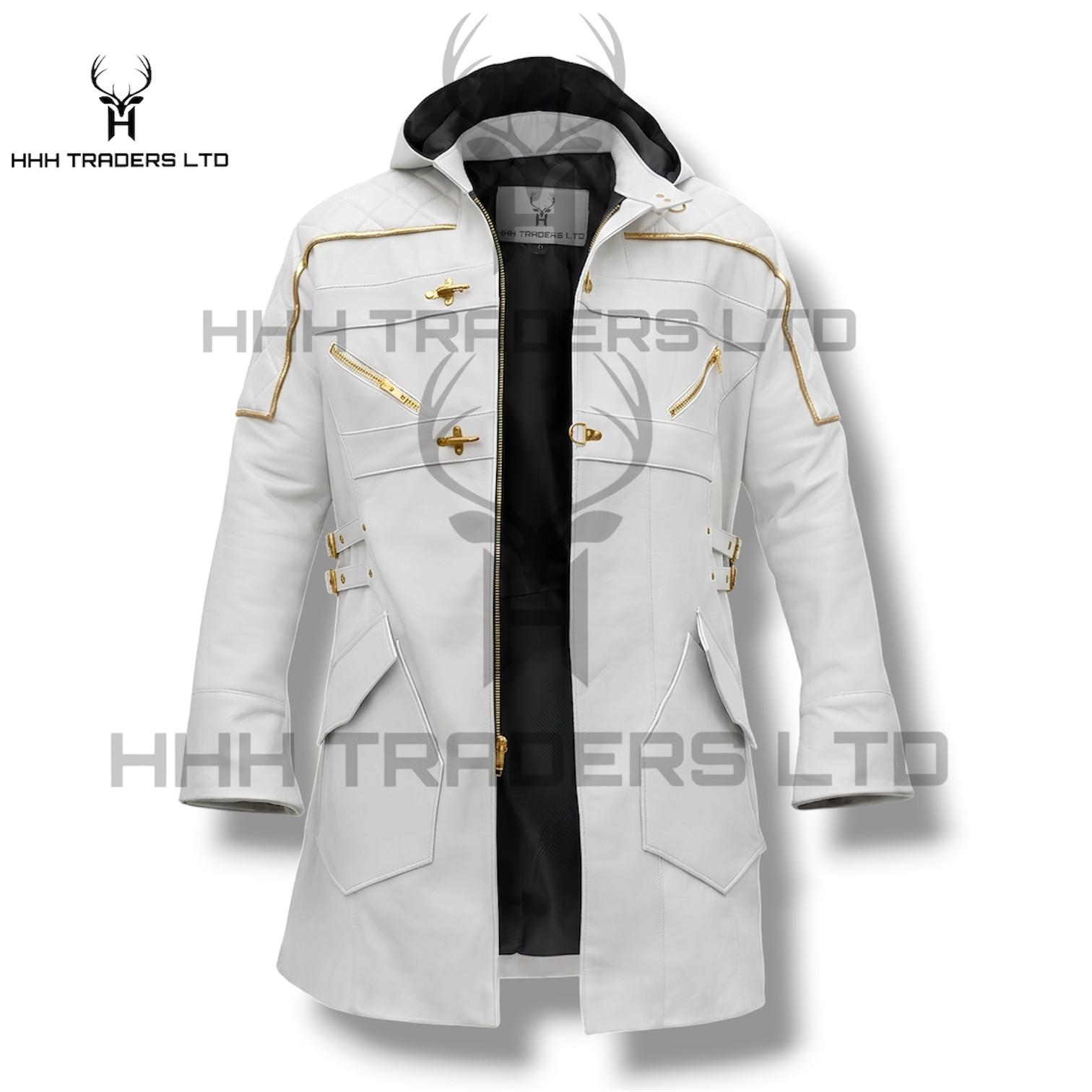 Nero Cosplay Costume White Leather Coat Devil May Cry Cosplay Unisex DMC 5