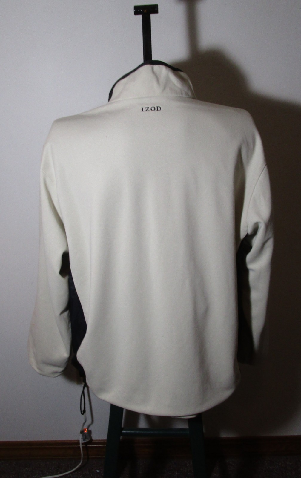 IZOD Performance Black Full Zip Reversible Jacket Size XL