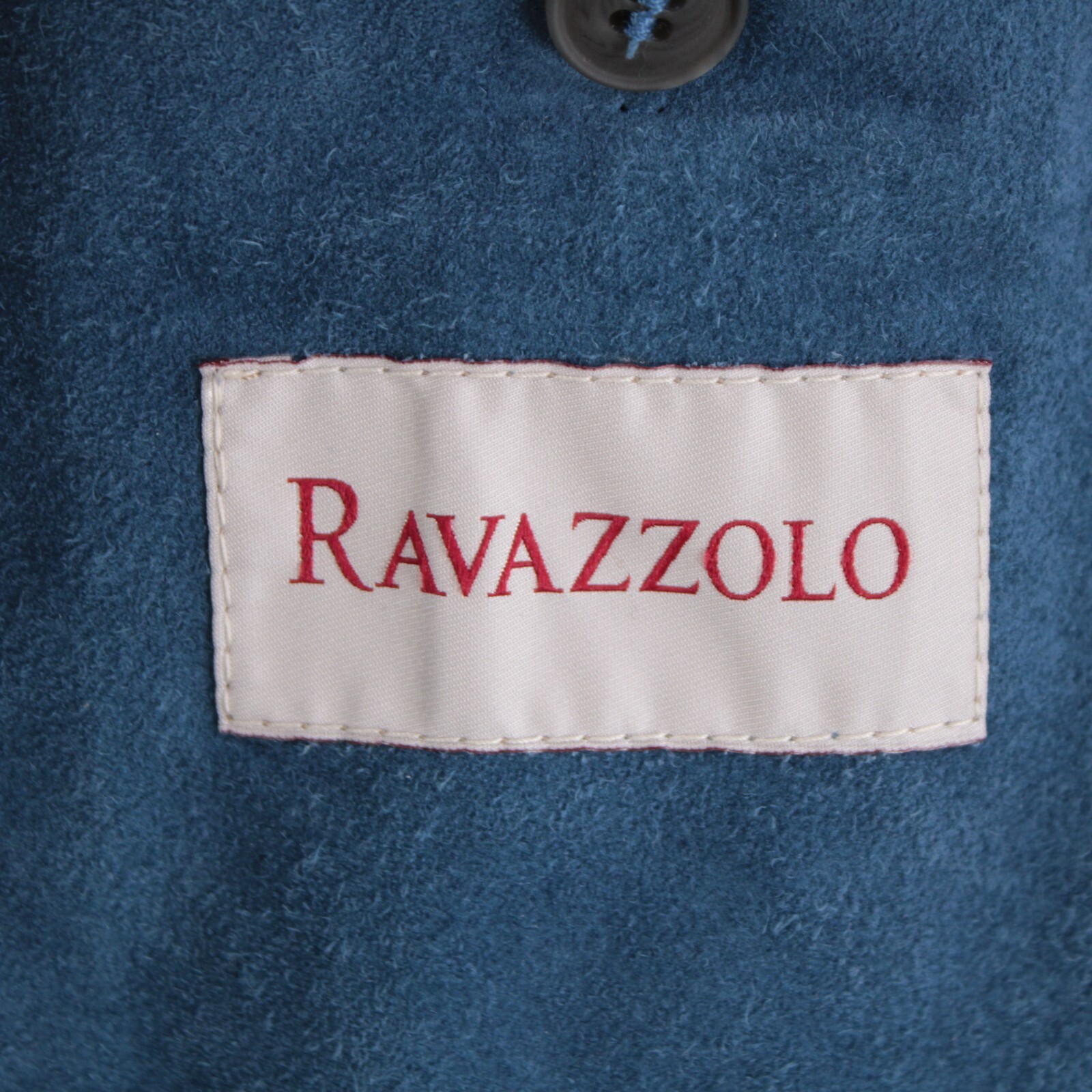 Ravazzolo NWD Soft Leather Jacket / Overshirt Size 50 (40 US) In Blue