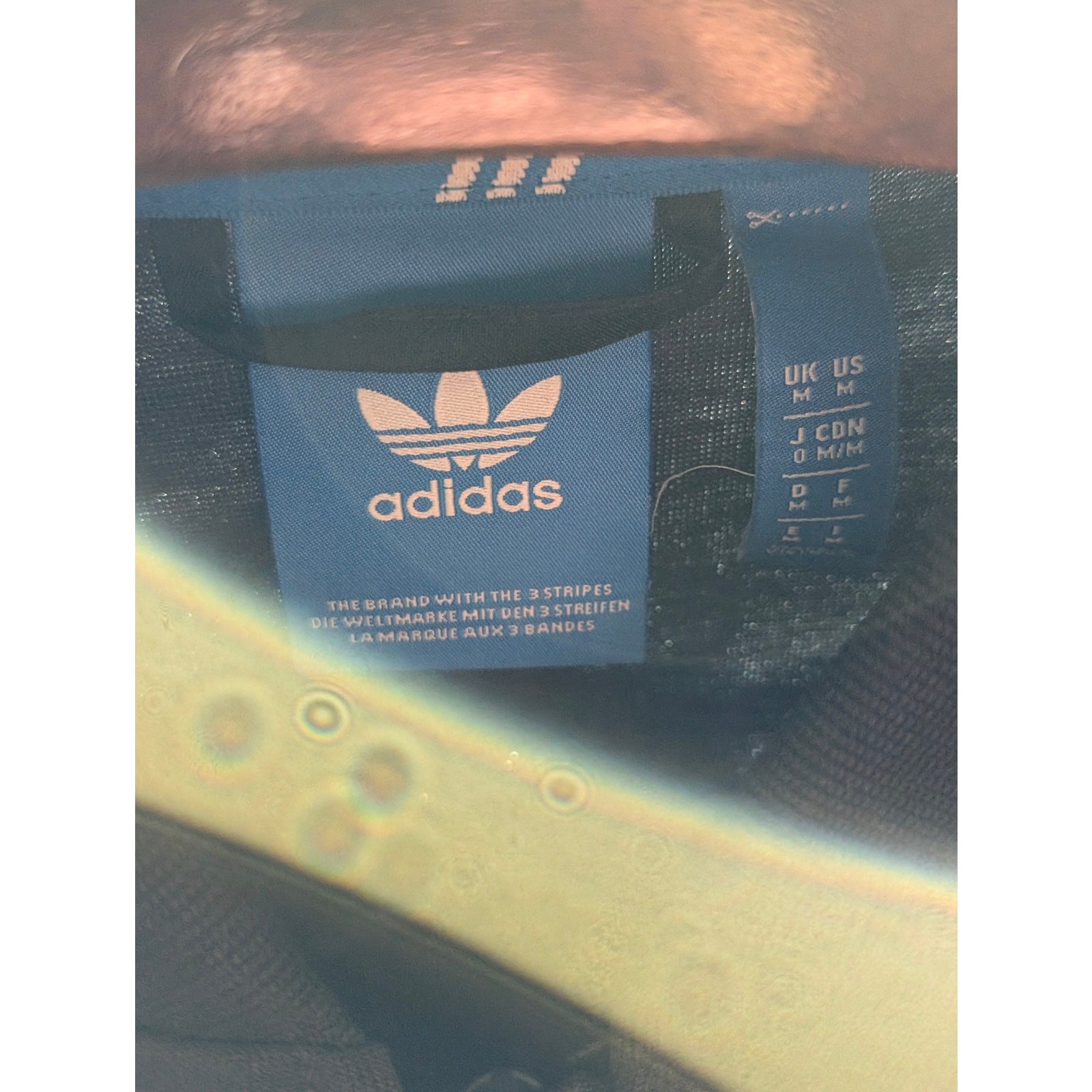 Adidas Originals Trefoil Track Jacket Black Men’s Size Medium Full Zip