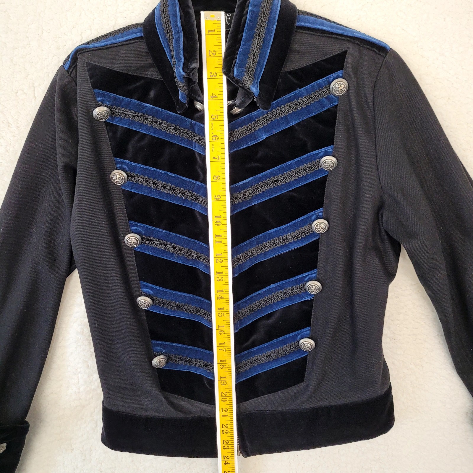 Shrine Of Hollywood Steam Punk Marching Band Zip Front Lined JACKET SMALL