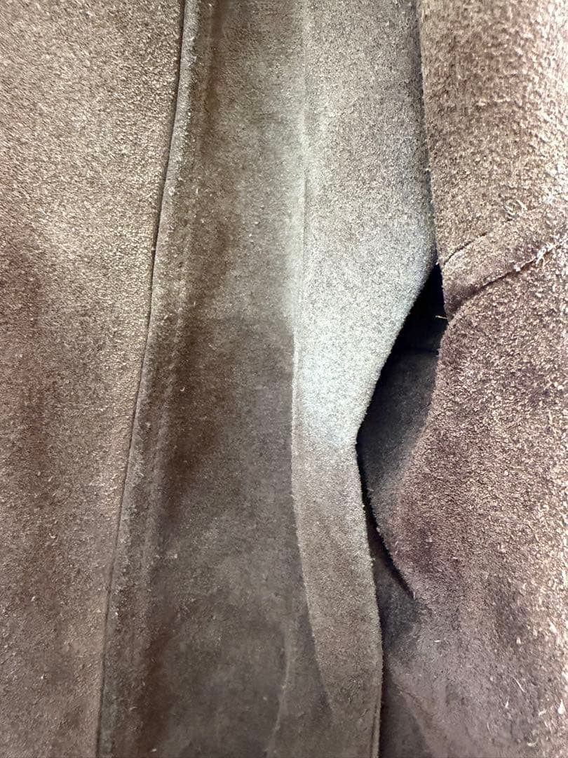 Schott N.Y.C Suede Leather Jacket Blouson Coat Men 40 Brown