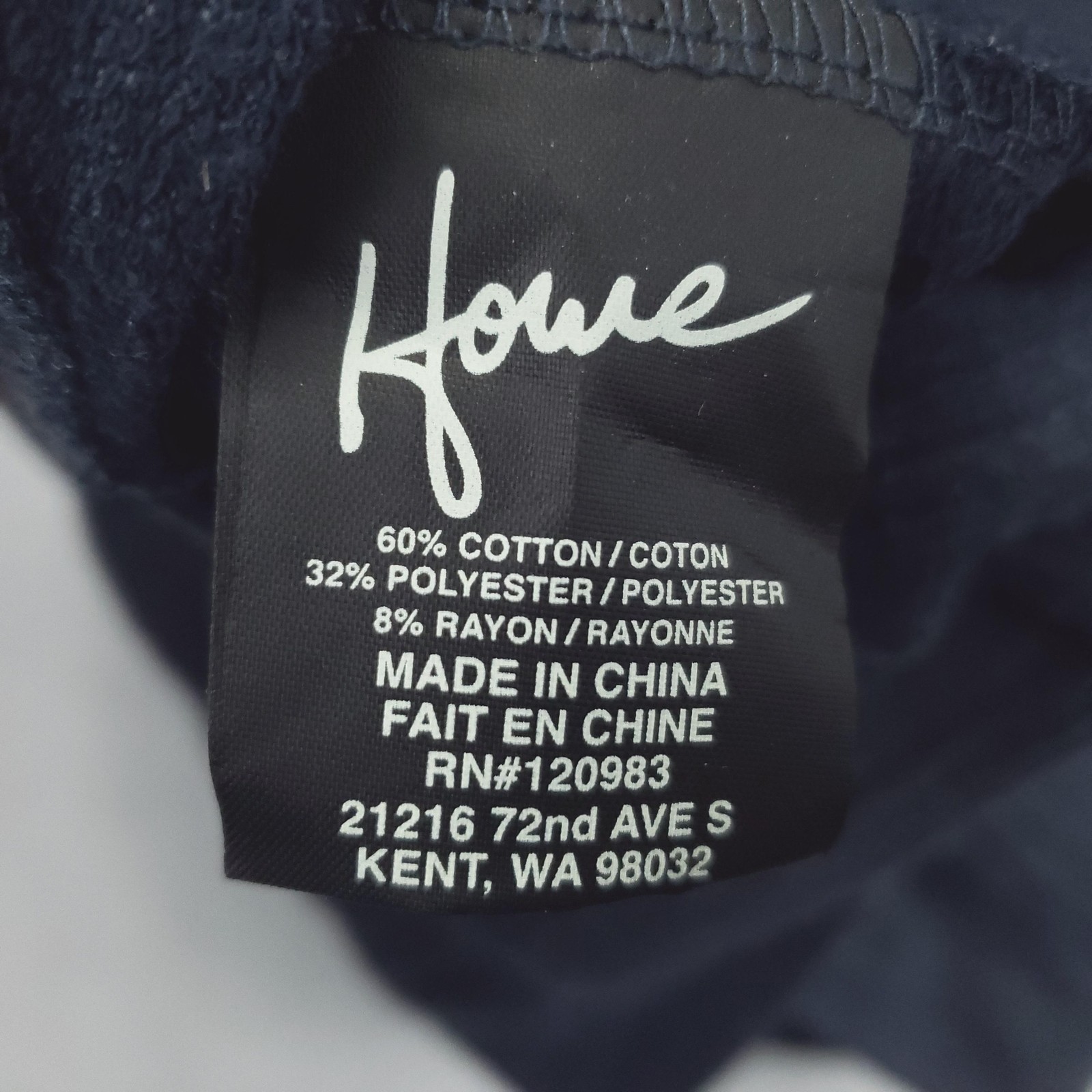 Howe Jacket Mens Medium Navy Button Front Drawstring Hooded Sweatshirt