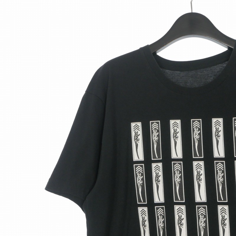 Chrome Hearts FOTI JARVIS Print T-Shirt L Black Cotton Short Sleeve
