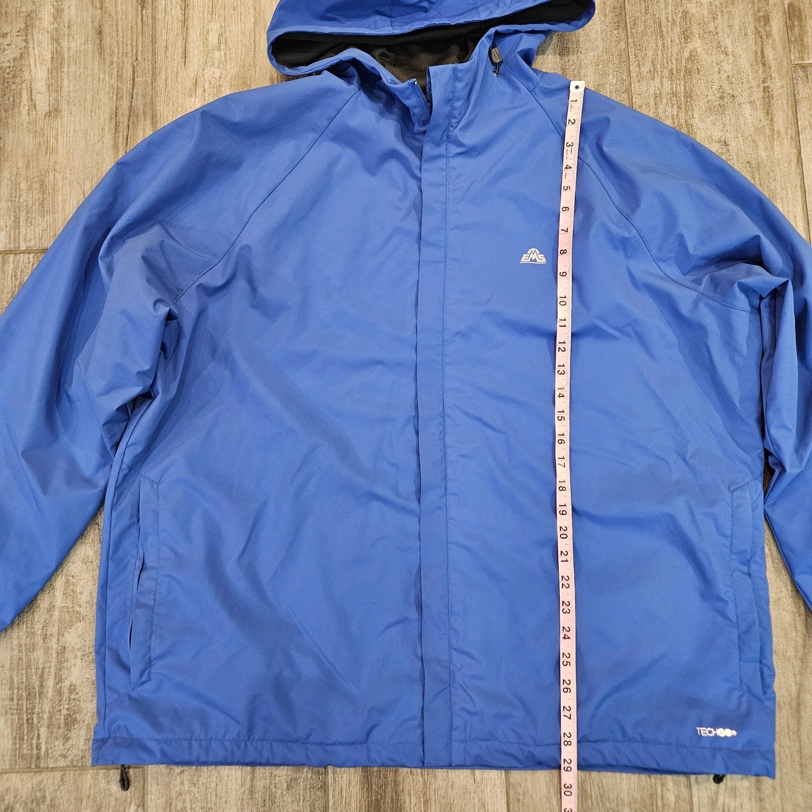 EMS Thunderhead Peak Rain Jacket Mens Size XXL Blue Waterproof Hooded Shell