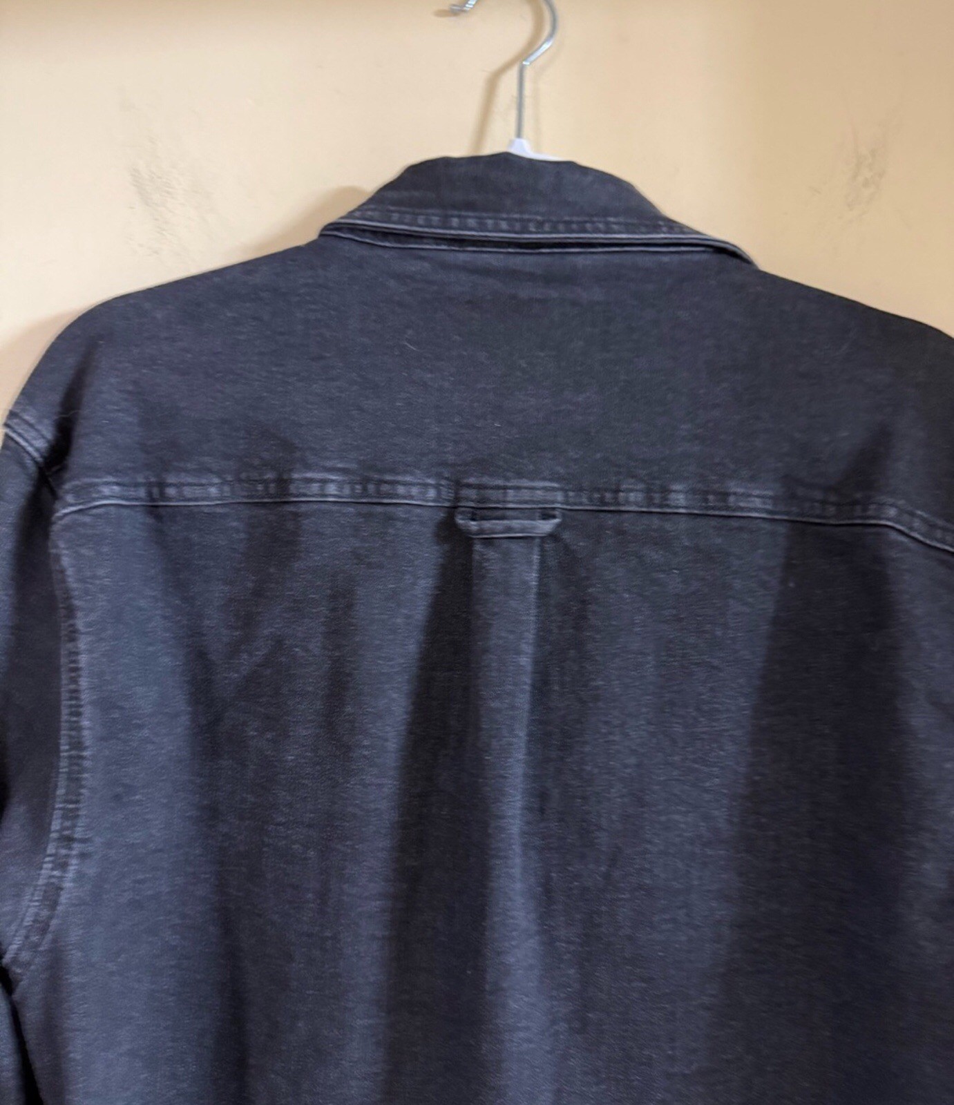 Men’s ZAK Los Angeles Black Button-Front Shirt Jacket…XL