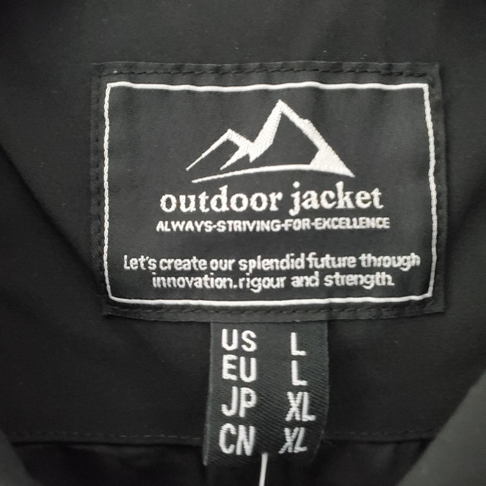 TacVasen Jacket Mens Large Black Lightweight Outdoor Full Zip Coach Windbreaker