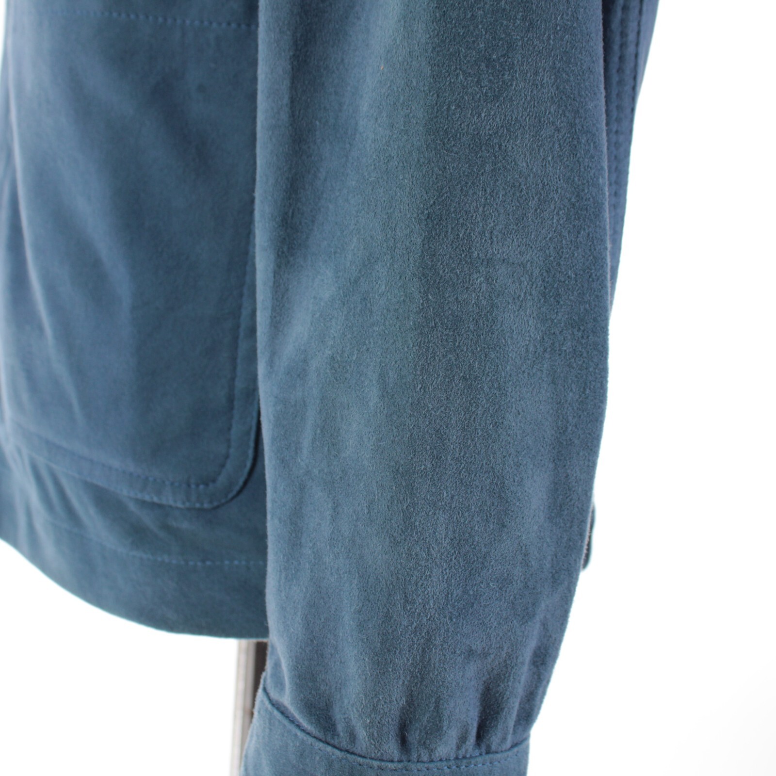 Ravazzolo NWD Soft Leather Jacket / Overshirt Size 50 (40 US) In Blue