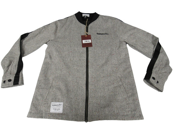 New Mitchell & Ness Mens Size XS-S-M-L-XL-2XL-3XL Gray Lavish Sports Jacket $100