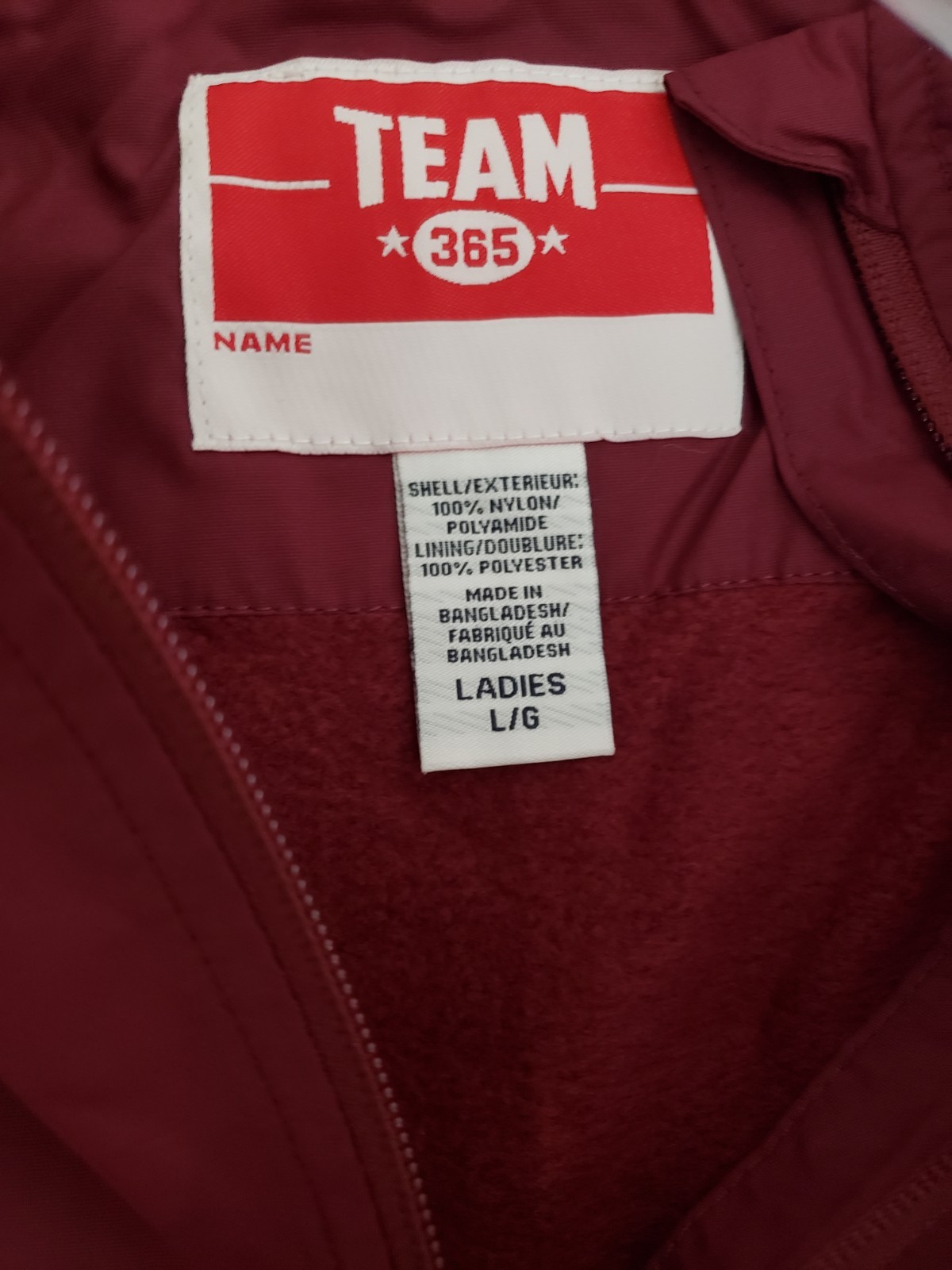 Team 365 Tt78W Ladies’ Boost All-Season Jacket With Fleece Lining – Maroon – L