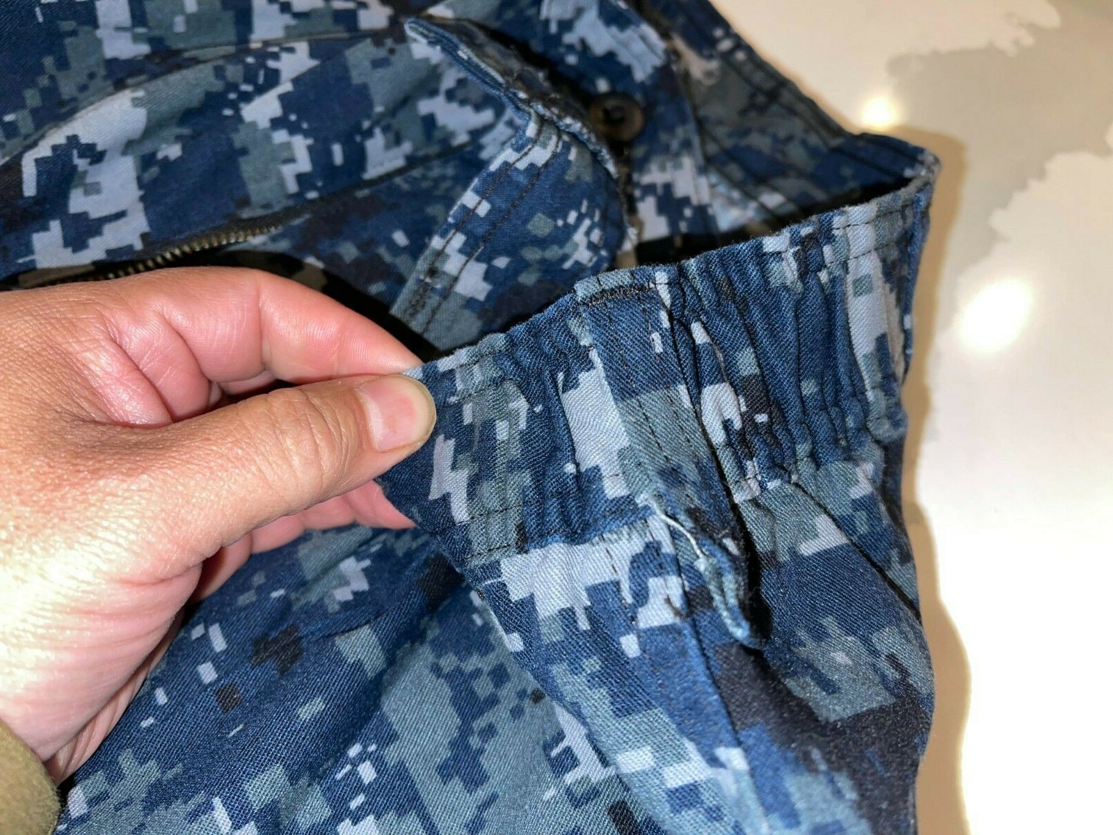 US NAVY NWU TYPE 1 BLUE DIGITAL CAMOUFLAGE BLUEBERRY UNIFORM PANTS TROUSERS