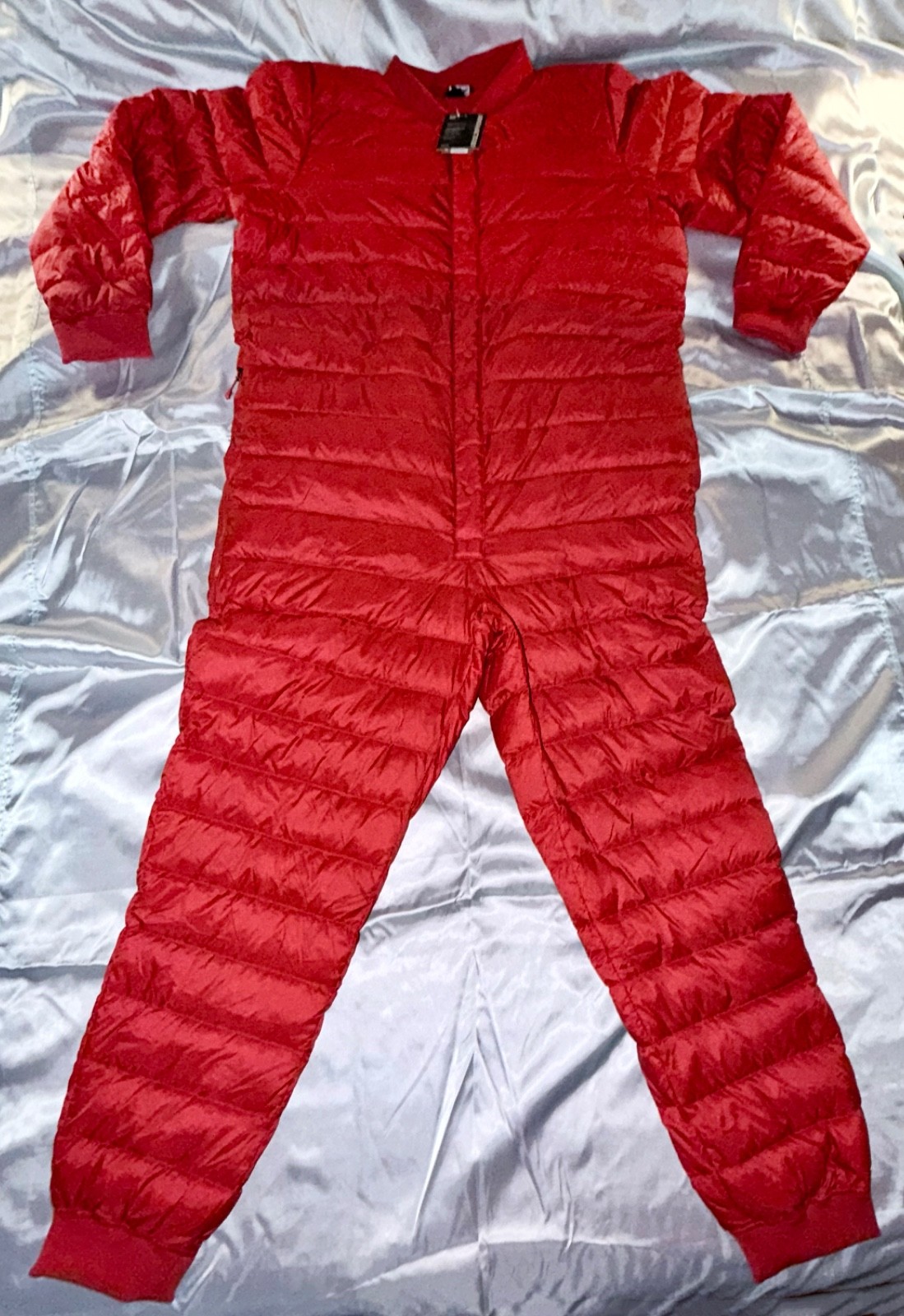 NWT Eddie Bauer Red Nylon Down Camp Suit 2025 One Piece XL