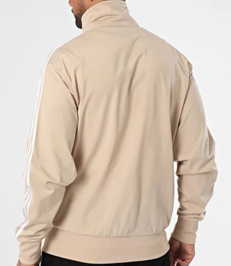 NEW MENS ADIDAS ORIGINALS FIREBIRD TRACK JACKET ~SIZE 2XL #IR9898 BEIGE/WHITE