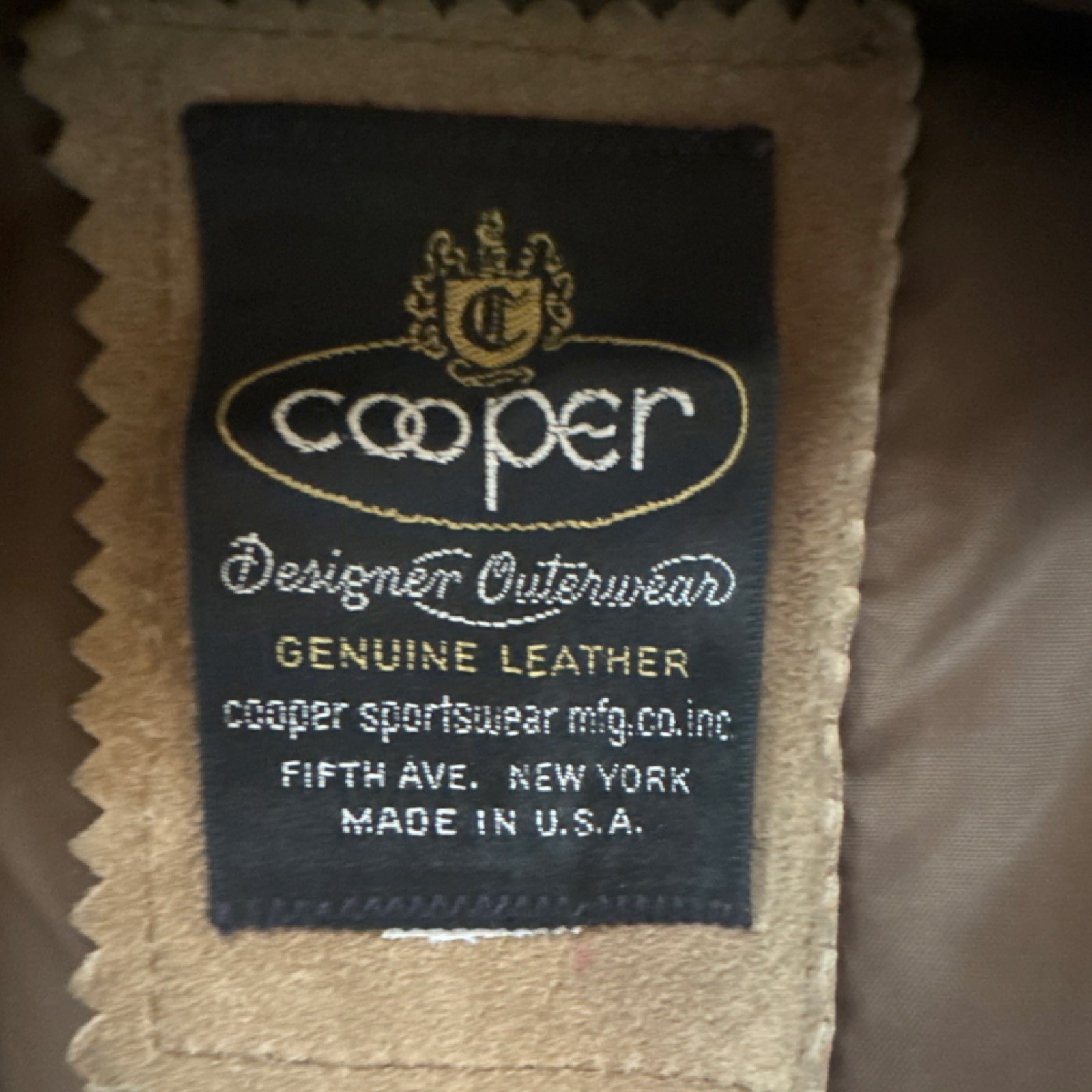Cooper Genuine Leather Brown Solid Men’s Regular Vest Dry Clean Only Outerwear
