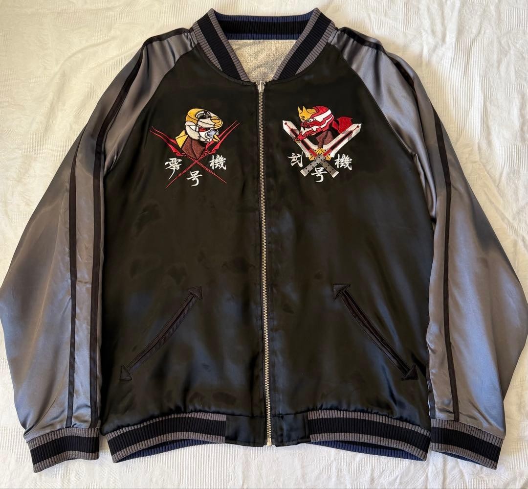 Nishiki x EVANGELION Eva-01 Reversible Jacket Sukajan Embroidered JP L (US M)