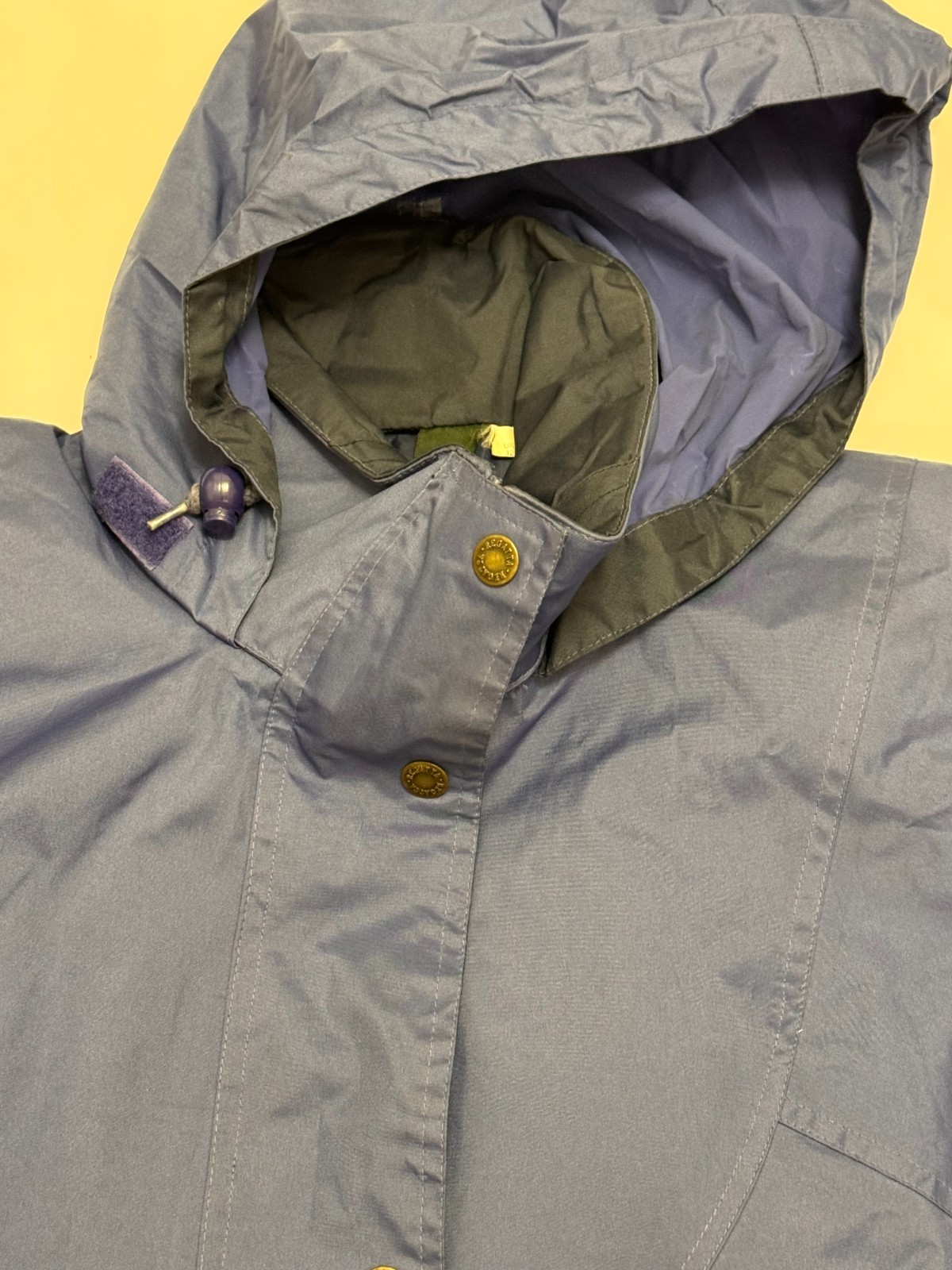 Regatta Waterproof Rain Jacket Blue Hooded Lightweight Packable Men’s Medium