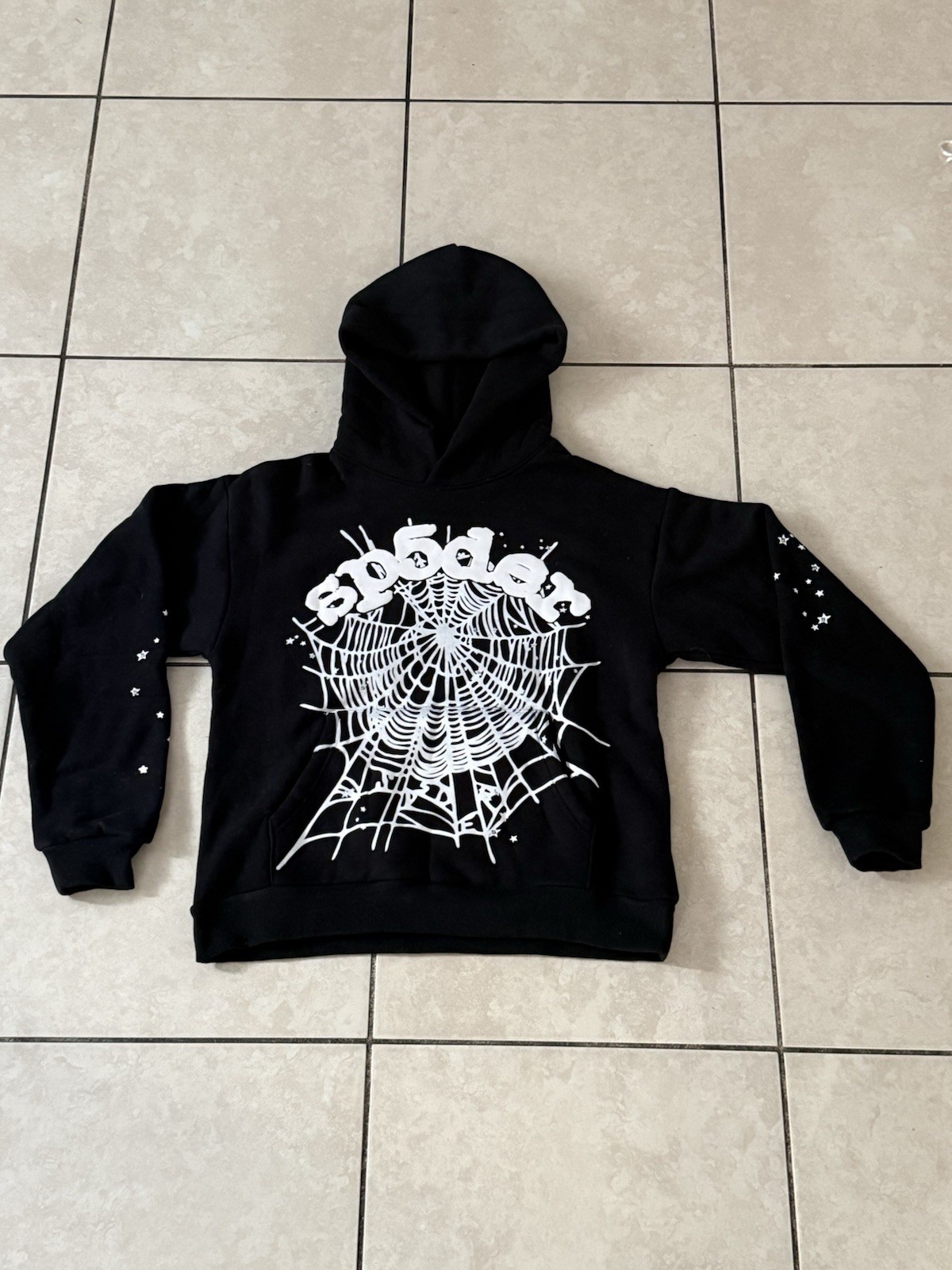 Spyder Hoddie Black And White