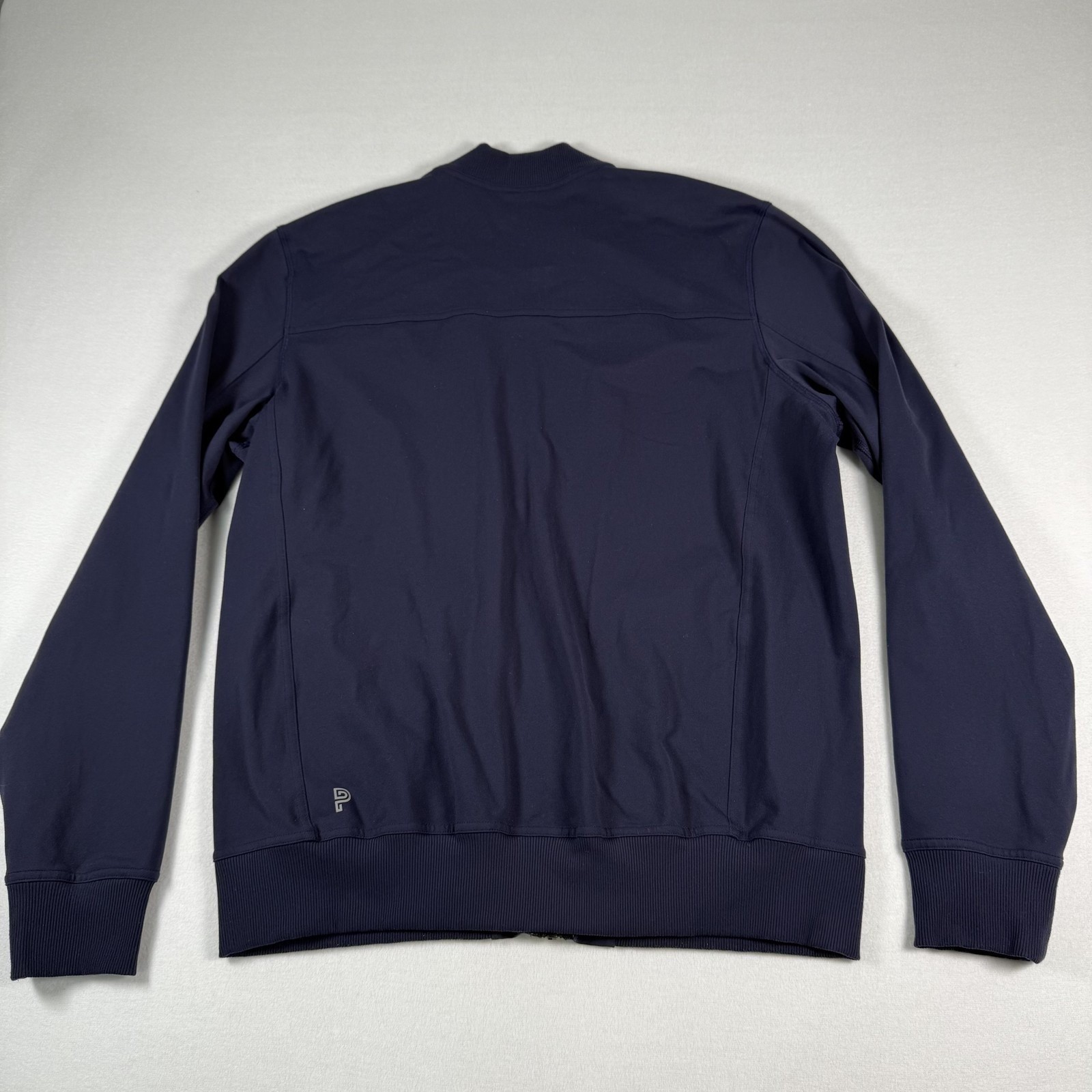 Public Rec Bomber Jacket Mens Large Navy Blue Nylon Spandex Minimalist Gorpcore