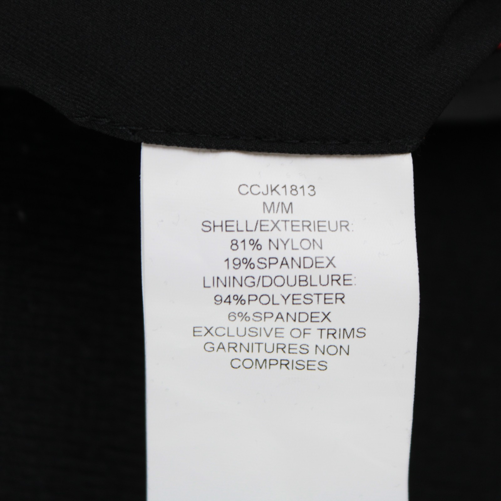 Cardinal of Canada NWT Mixed Media Hooded Jacket Size Medium US In Solid Black