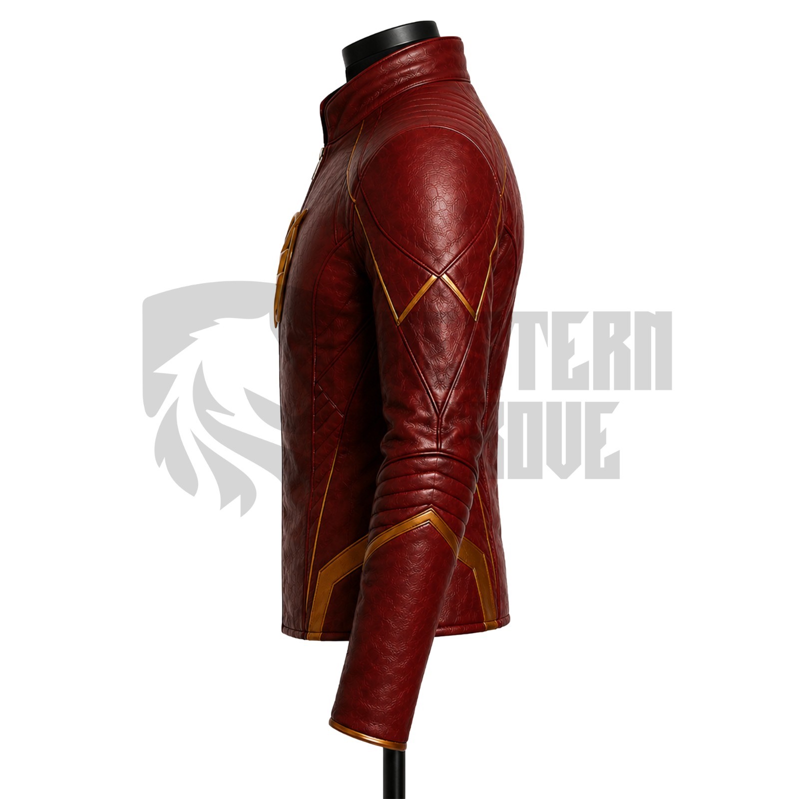 The Flash Red Leather Jacket DC Superhero Cosplay Motorcycle Biker Jacket