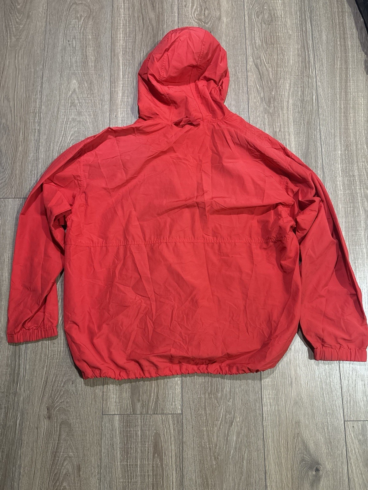 Patagonia Men’s Red Hooded Anorak Jacket Pullover Half Zip Size M 85210