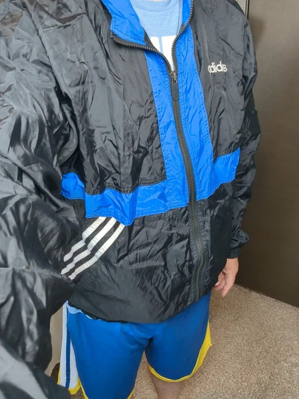 adidas windbreaker jacket xl
