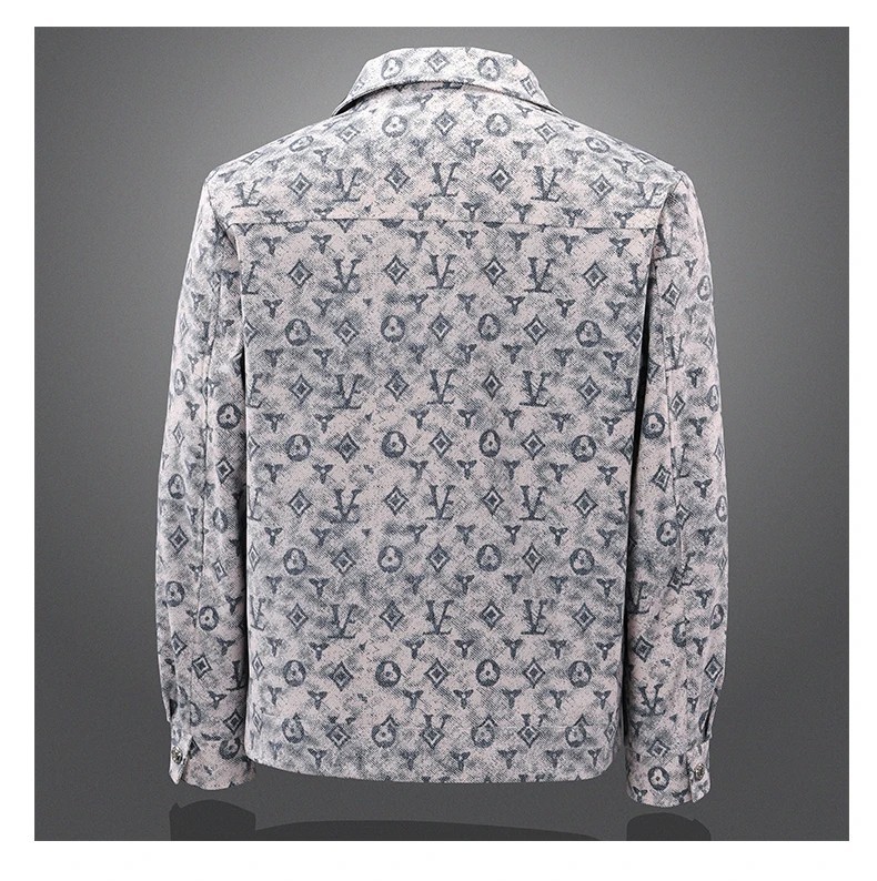 Luxury Men Denim Jacket Fashion Loose Casual Trendy High Street Retro Jean Coat