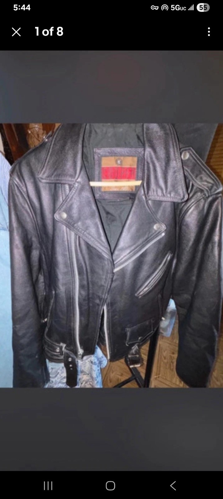 Cooper vintage leather motorcycle Jacket