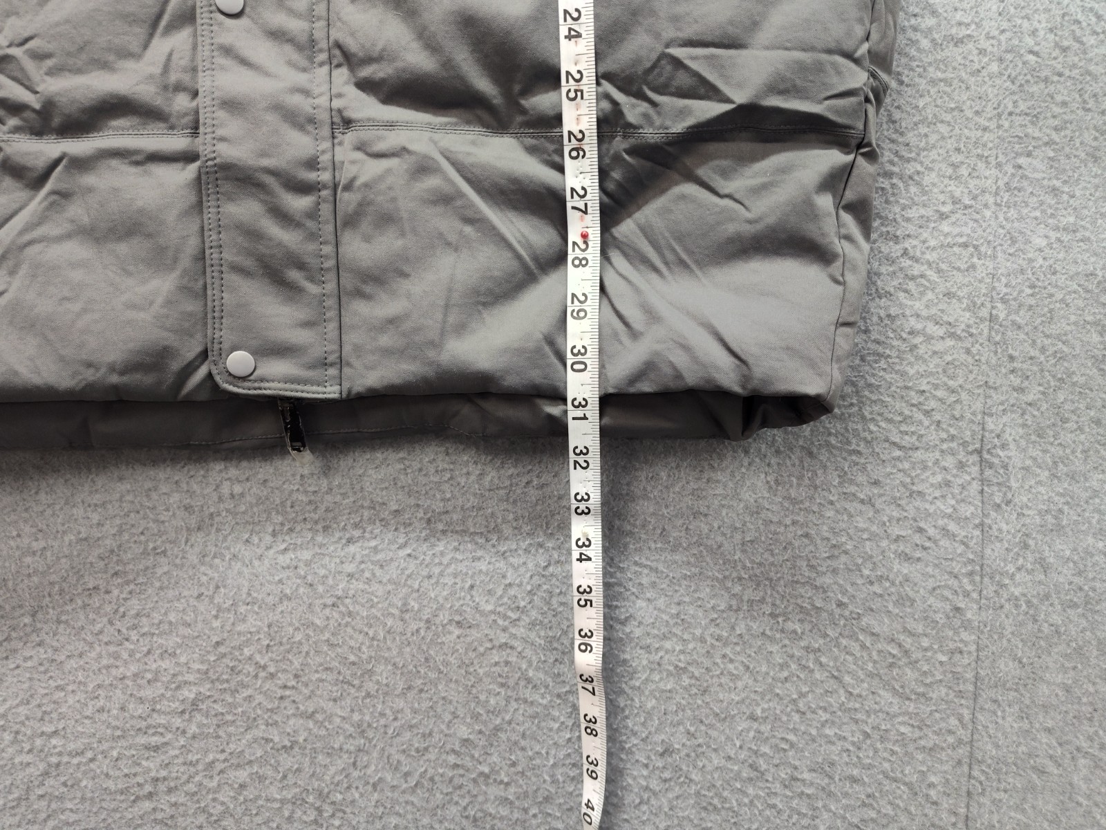 Yes Man Men Puffer Jacket L Gray Colorblock Hooded Winter Insulated Outerwear