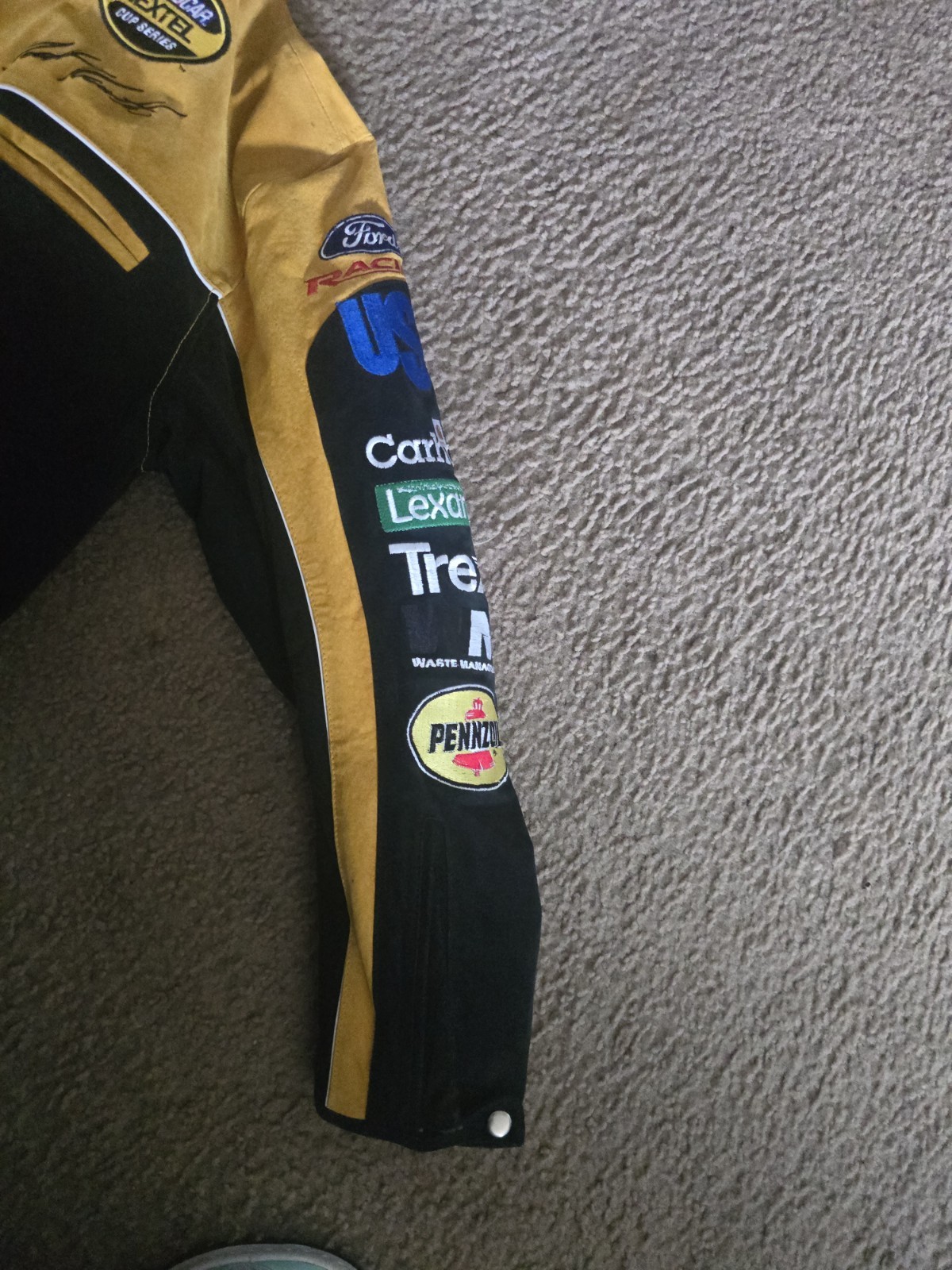 Vintage Dewalt Suede/Leather Matt Kenseth Jeff Hamilton Nascar Jacket Mens XL
