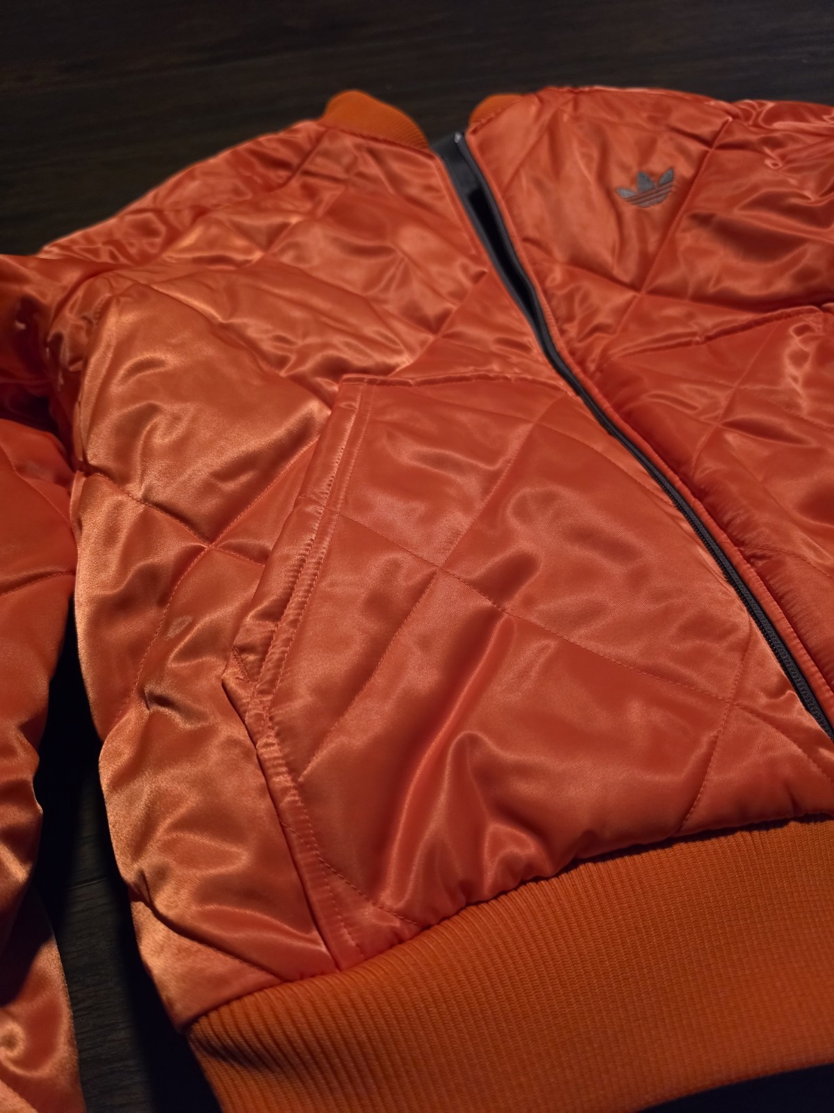 adidas Originals Reversible Superstar Bomber Jacket Gray/Orange Men’s L KR7618