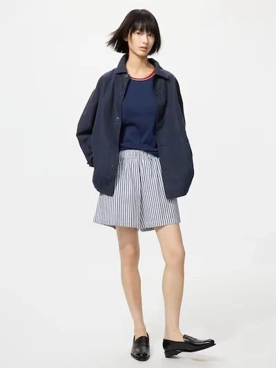 UNIQLO Cotton Linen Shirt Jacket 4 Colors XS~4XL Men Unisex New Japan