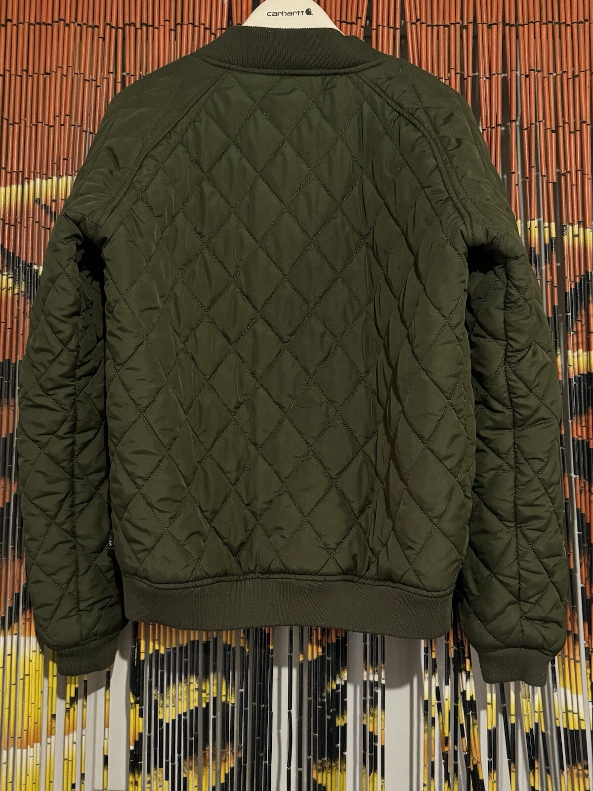 ZAK Los Angeles Full Zip Bomber Jacket Green Size Small