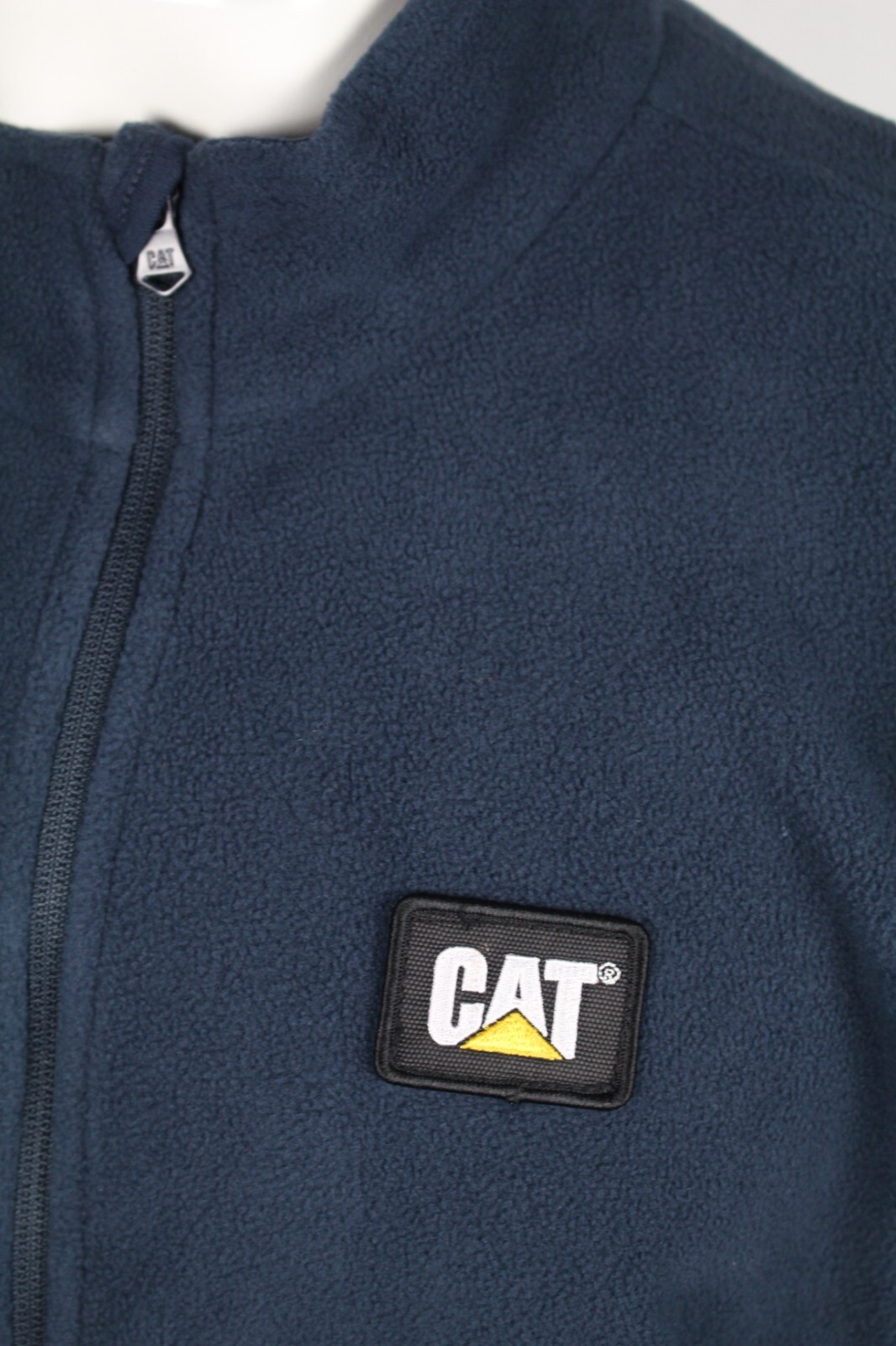 CAT Caterpillar Men’s Fleece Jacket Full Zip Microfleece Eclipse 1030009 Pockets
