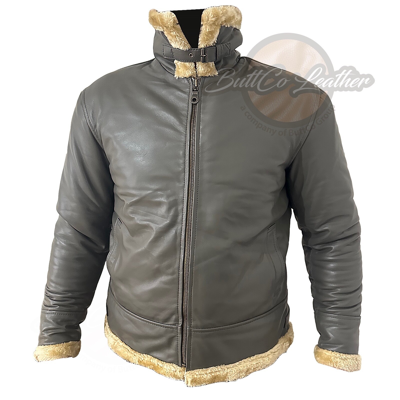 MENS RAF B3 REAL LEATHER JACKET BOMBER FLYING AVIATOR SHEARLING JACKET UK SELLER