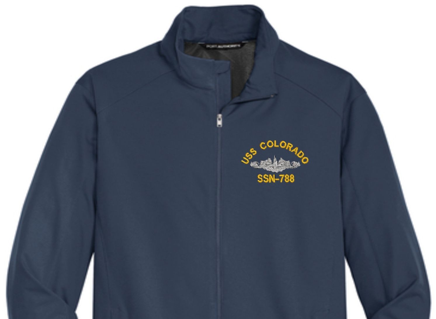 USS COLORADO SSN-788 Soft Shell Jacket. New. U.S. Navy. DOLPHINS